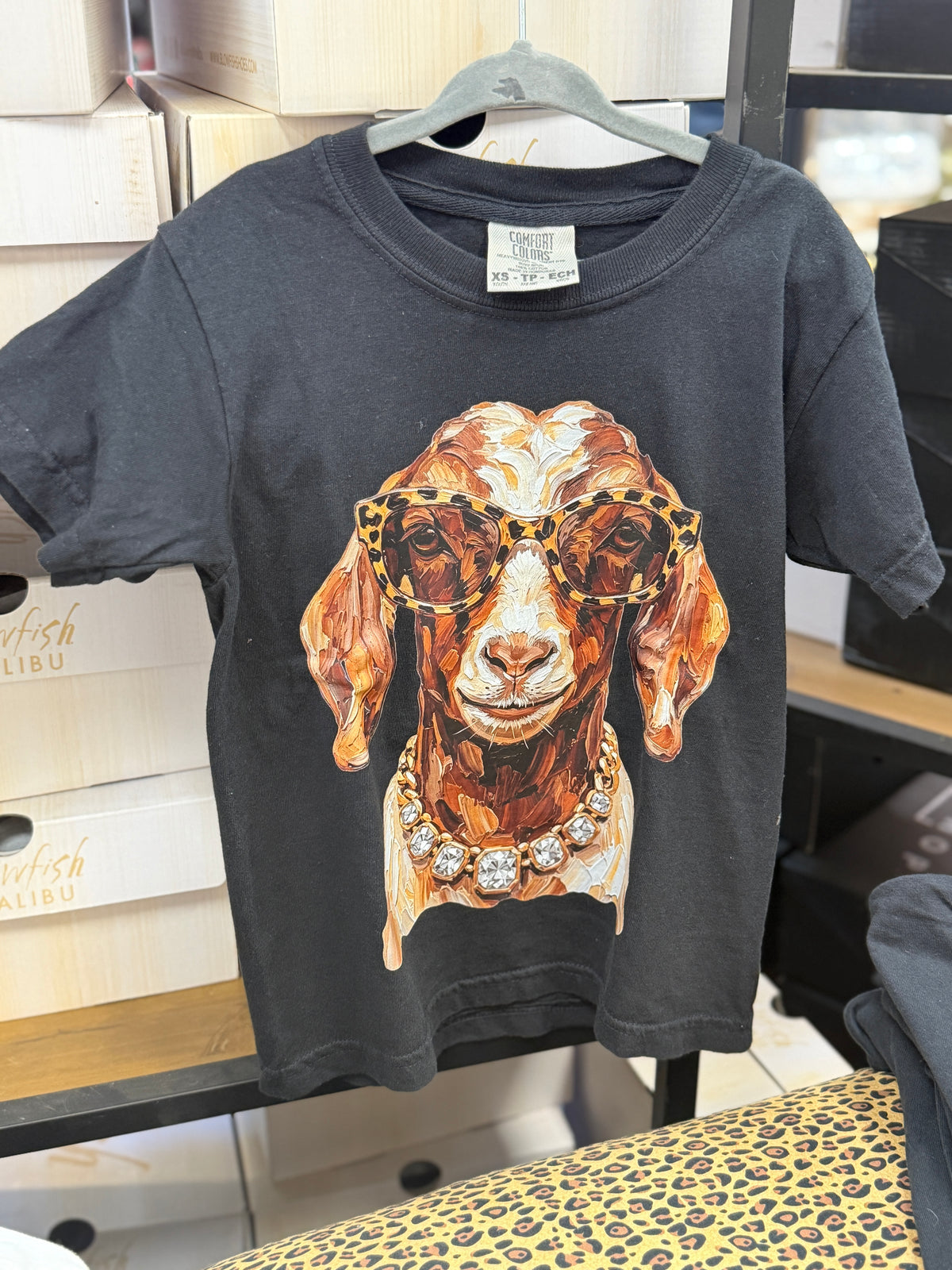 Youth Glam Goat Black Tee