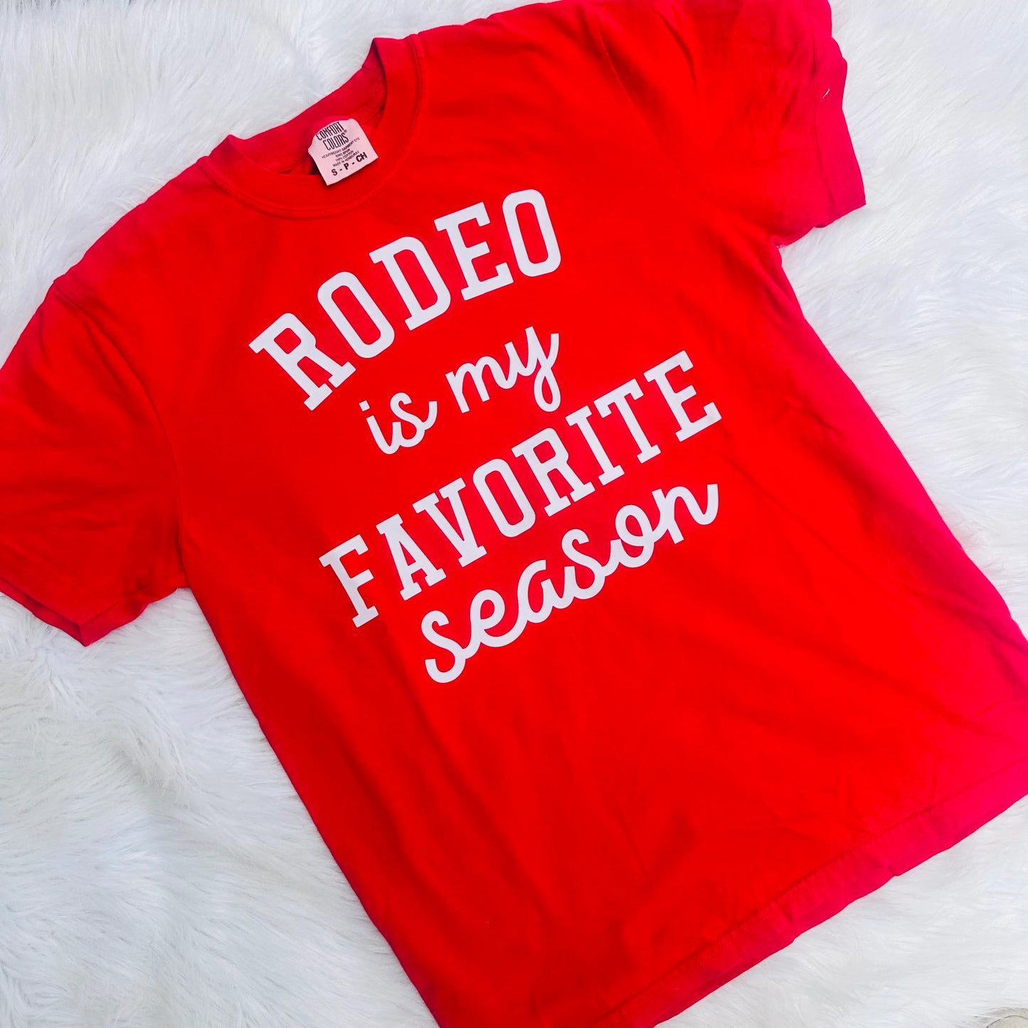 Rodeo Is My Favorite Season Tee- Red