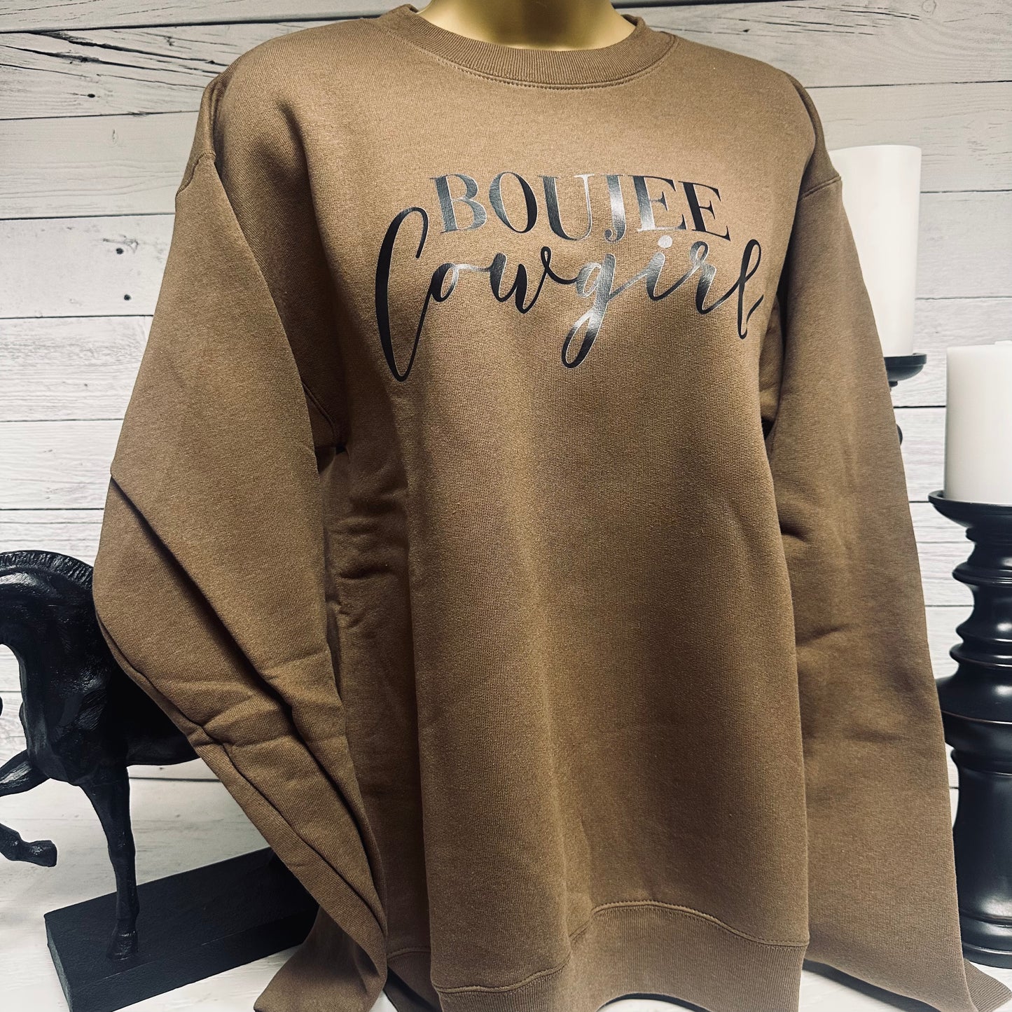 Brown Boujee Cowgirl Sweatshirt
