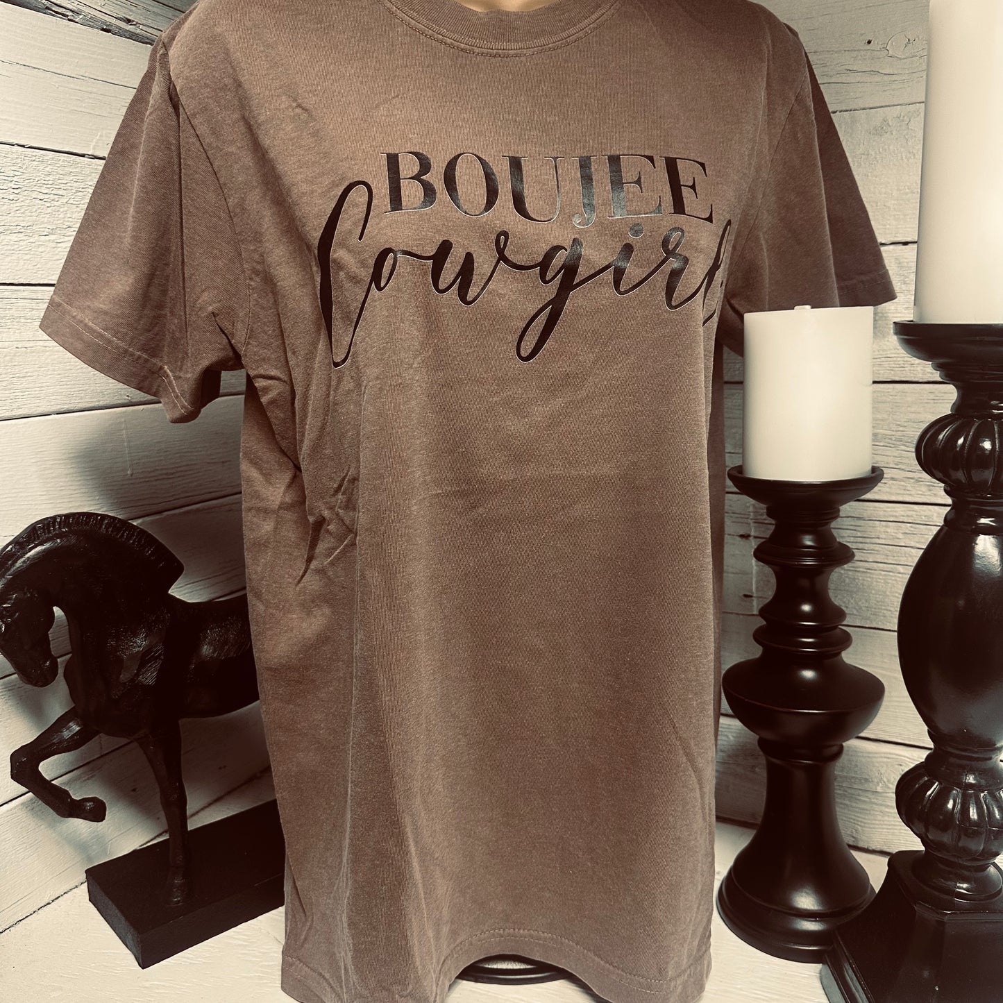 Espresso Boujee Cowgirl Tee