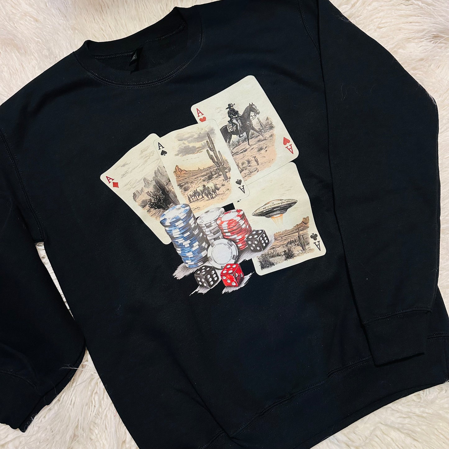 Vintage Playing Card Sweatshirt