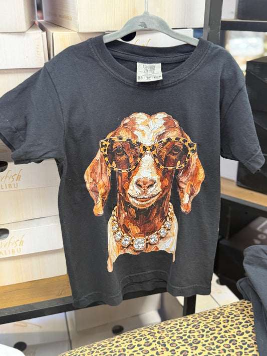 Youth Glam Goat Black Tee