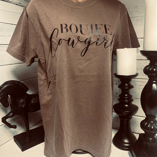 Espresso Boujee Cowgirl Tee