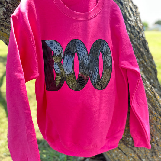 Heliconia Boo Sequin Sweatshirt