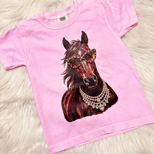 Youth Glam Bay Horse Blossom Pink Tee