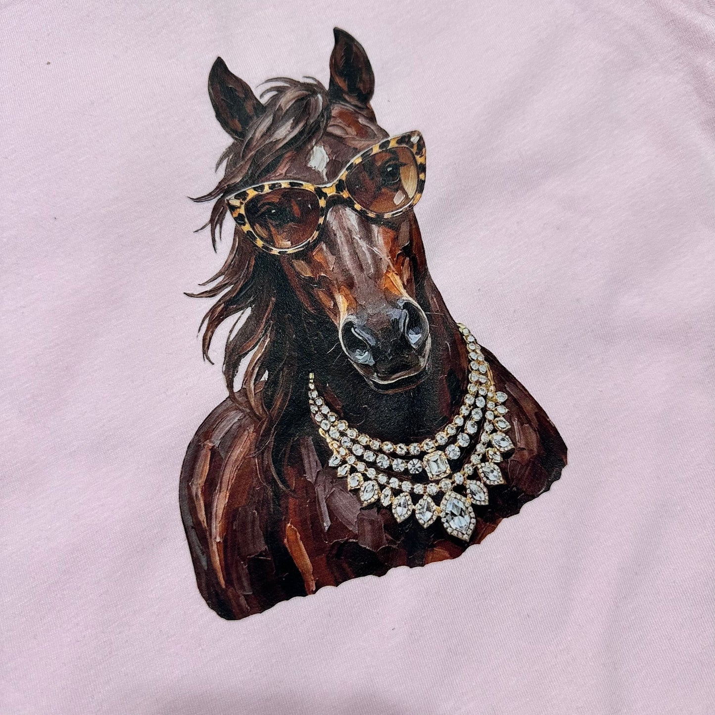 Toddler Glam Bay Horse Pink Tee