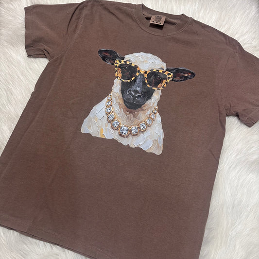 Glam Sheep Espresso Tee