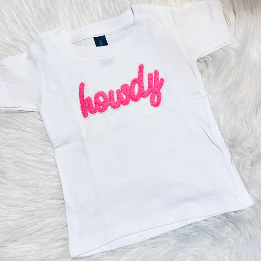 Pink Howdy Toddler Tee