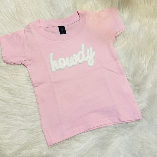 Toddler Pink Howdy Tee
