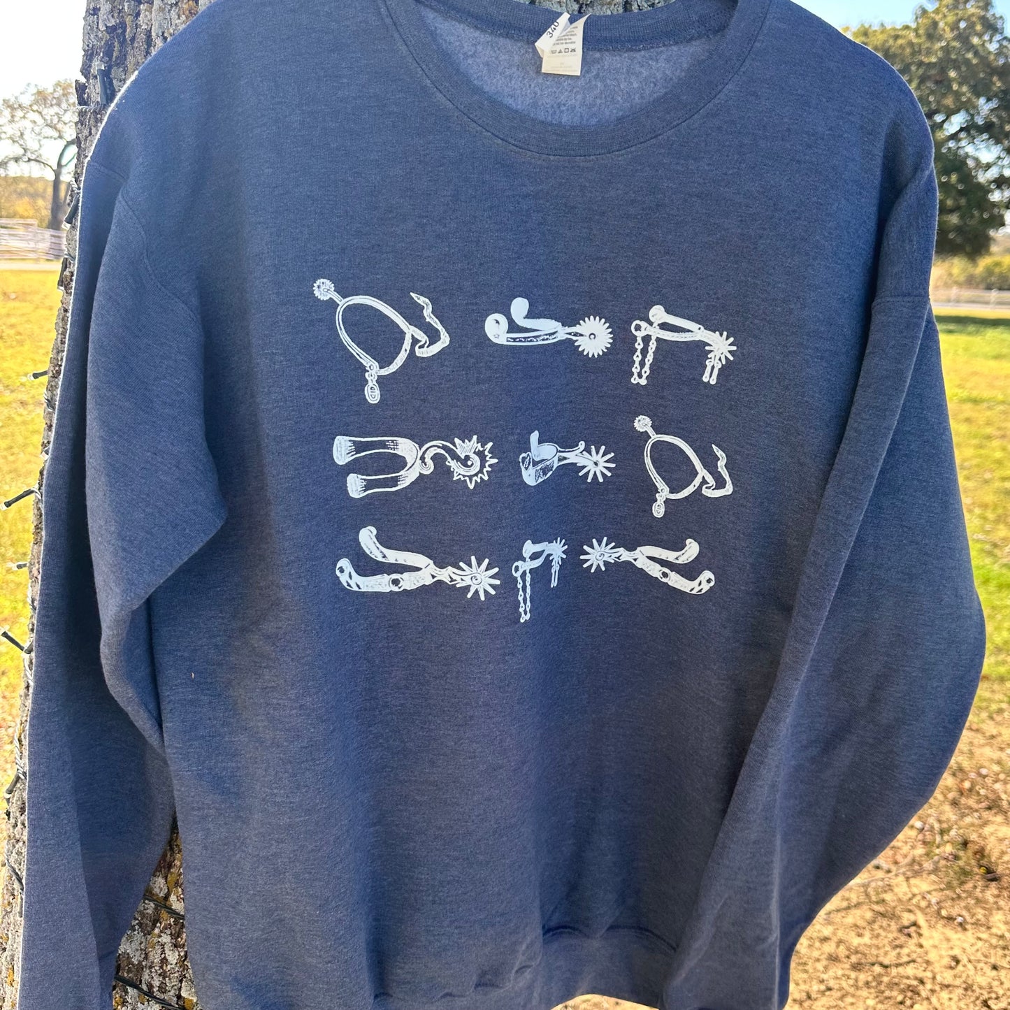 Denim Spur Collage Sweatshirt