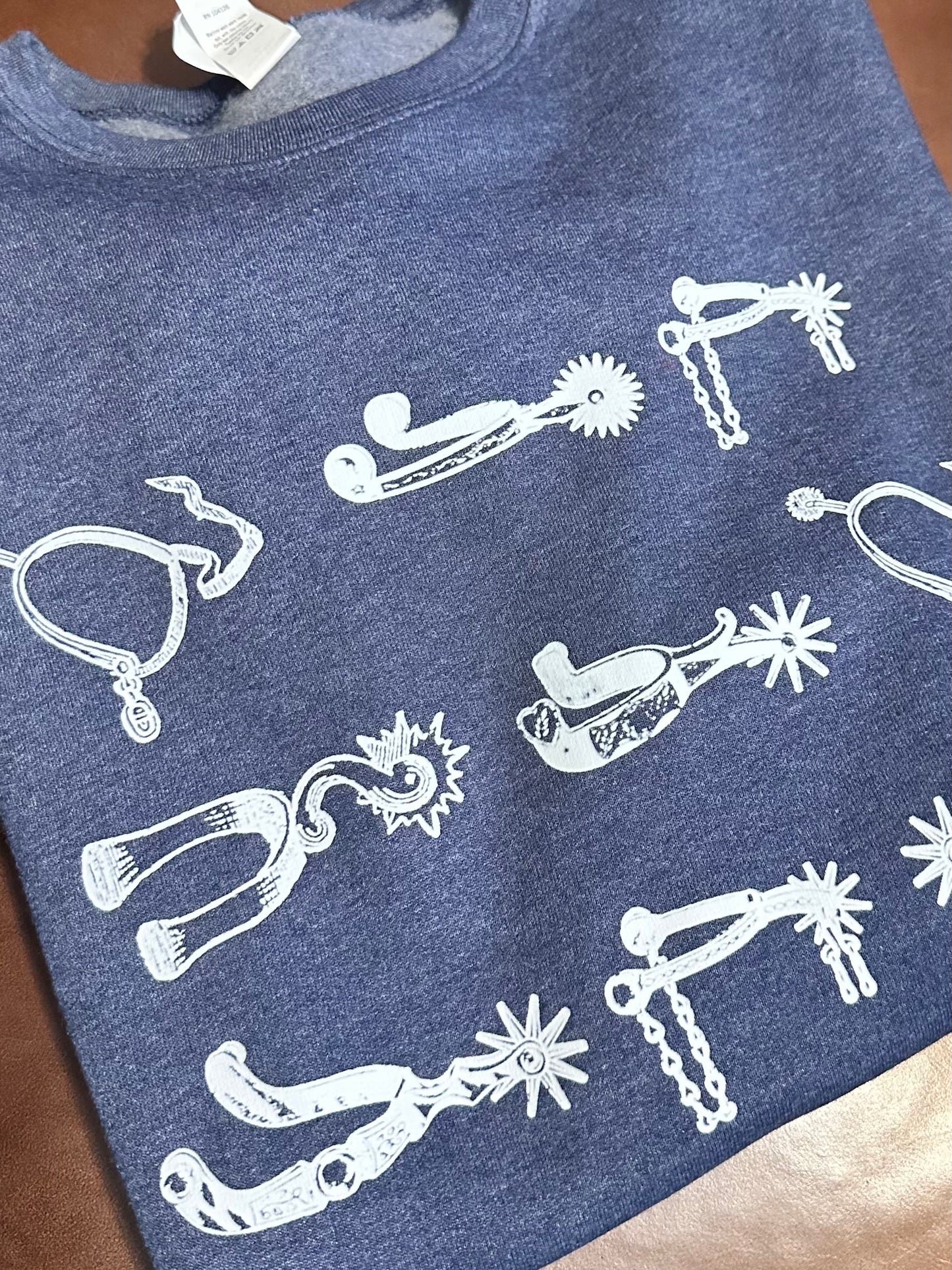 Denim Spur Collage Sweatshirt