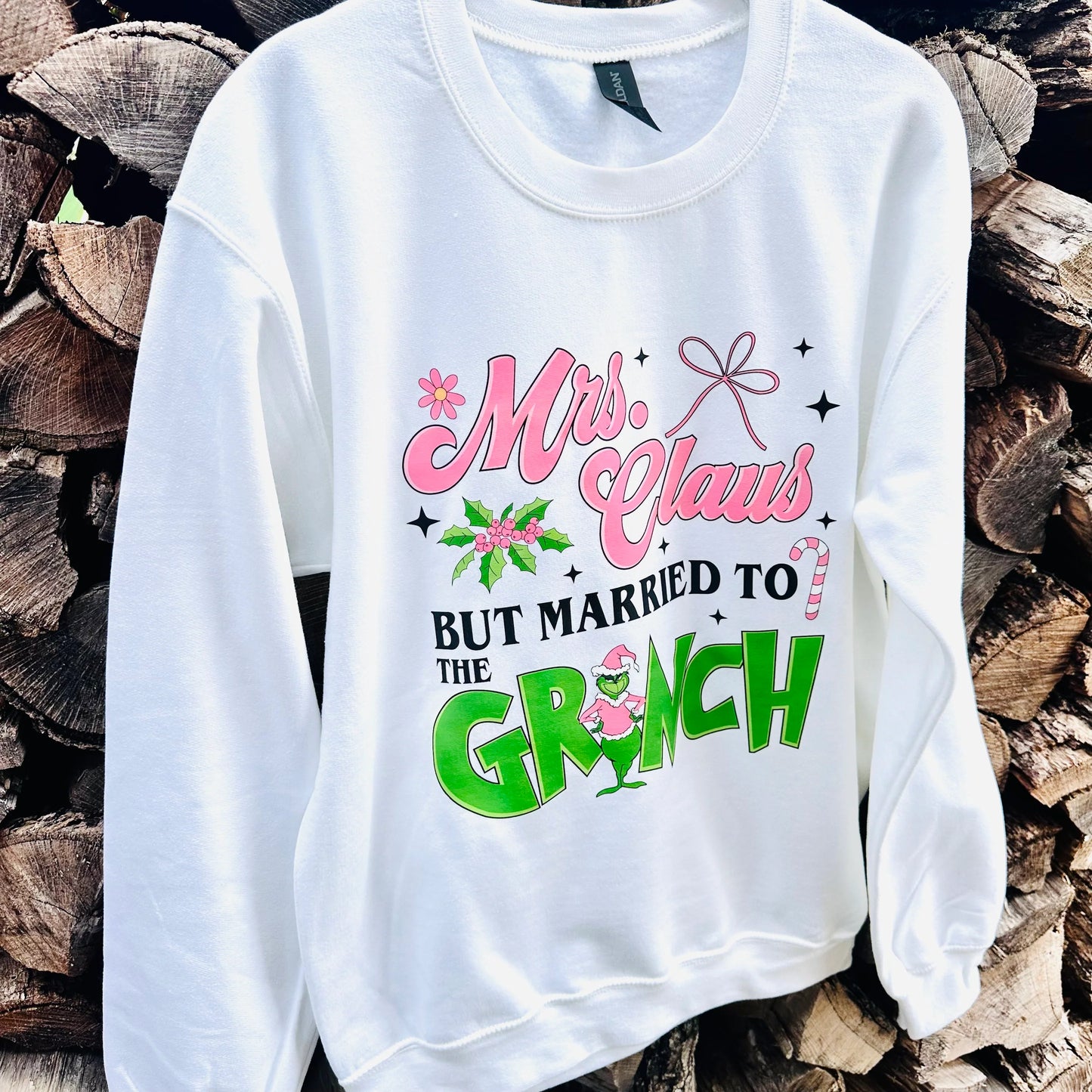 Mrs. Clause & Grinch Sweatshirt