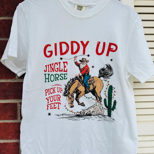 Giddy Up Jingle Horse Tee