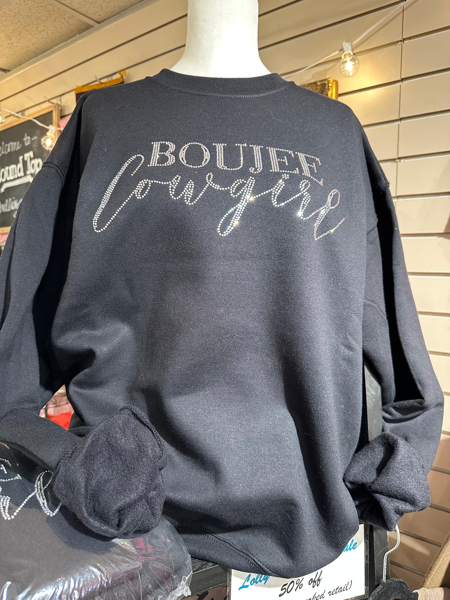 Crystal Boujee Cowgirl- Black