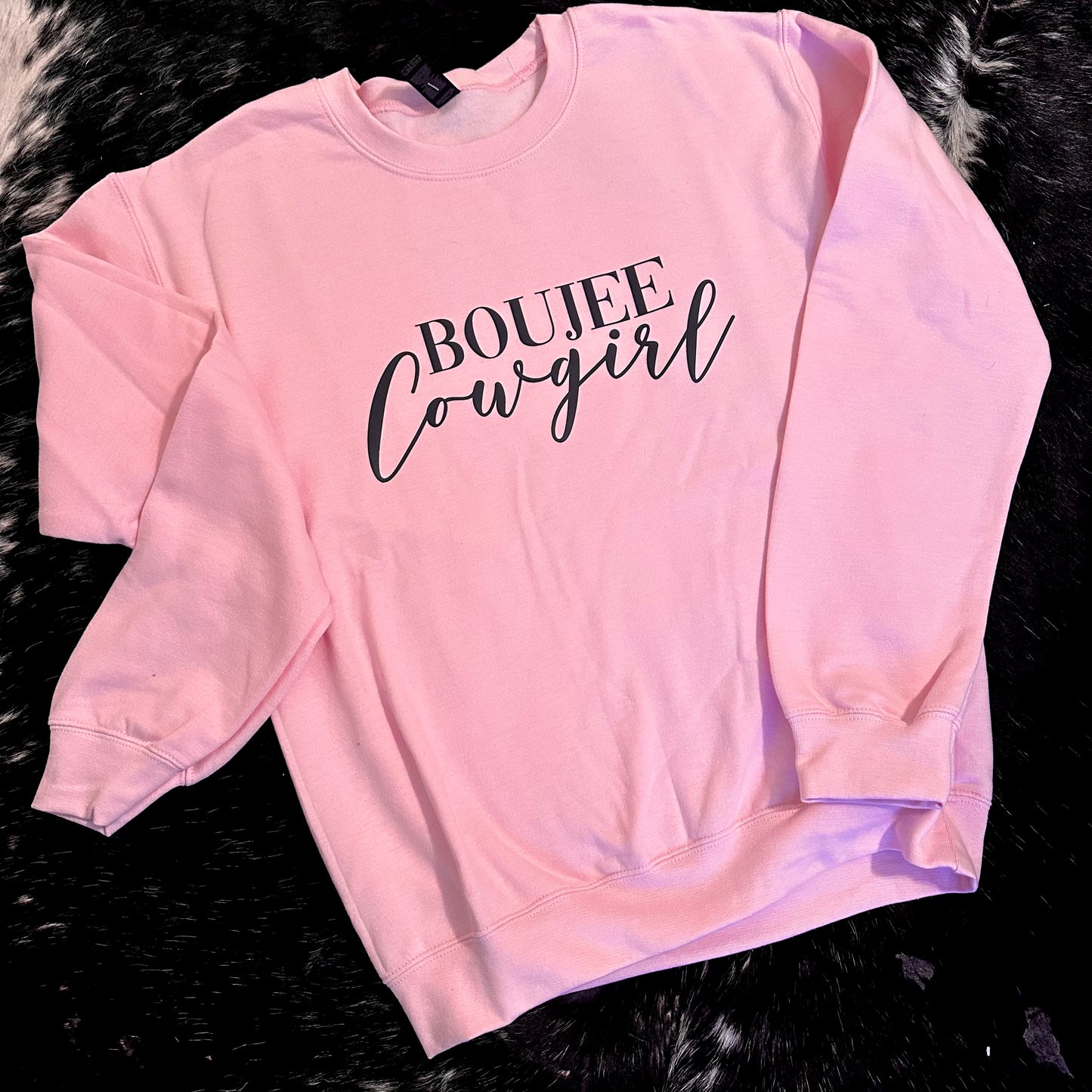 Pink Boujee Cowgirl Sweatshirt