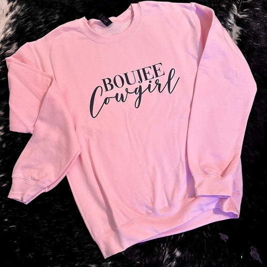 Pink Boujee Cowgirl Sweatshirt