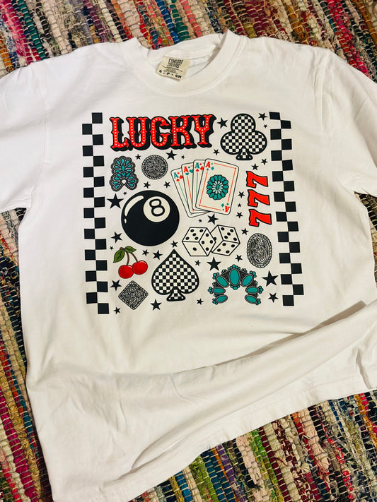 Lucky 777 Collage Tee
