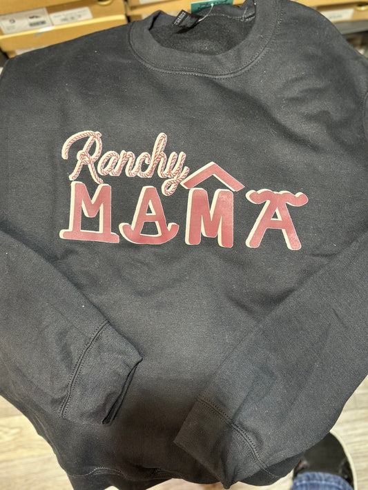 Ranchy Mama Black Sweatshirt